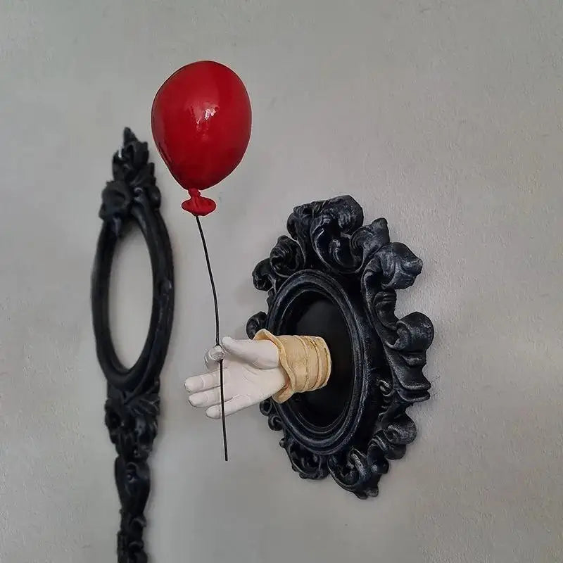 Halloween Dark Resin Ghost Wall Decor Creative Hanging Ornament Gothic Home Decoration Christmas Party Supplies Decor