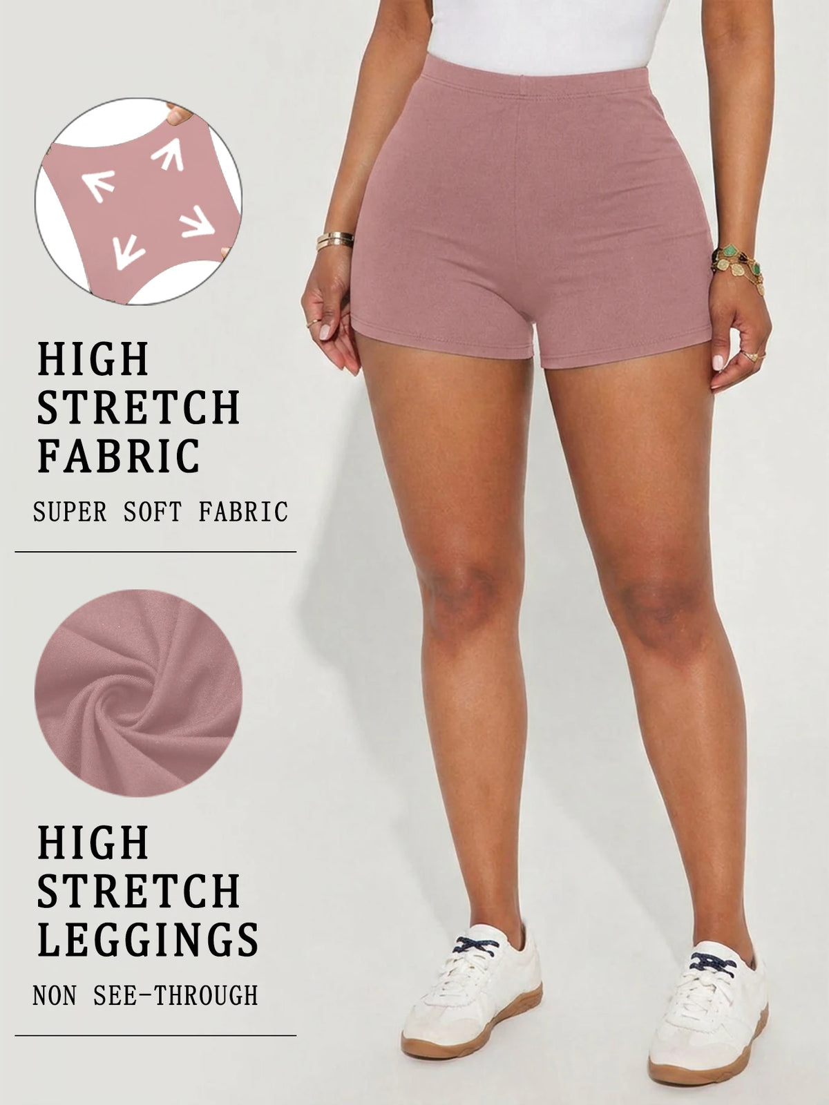High Elasticity Sports Shorts Biker Shorts For Women Super Soft Yoga Running Push Up Gym  Fitness Women's Activewear