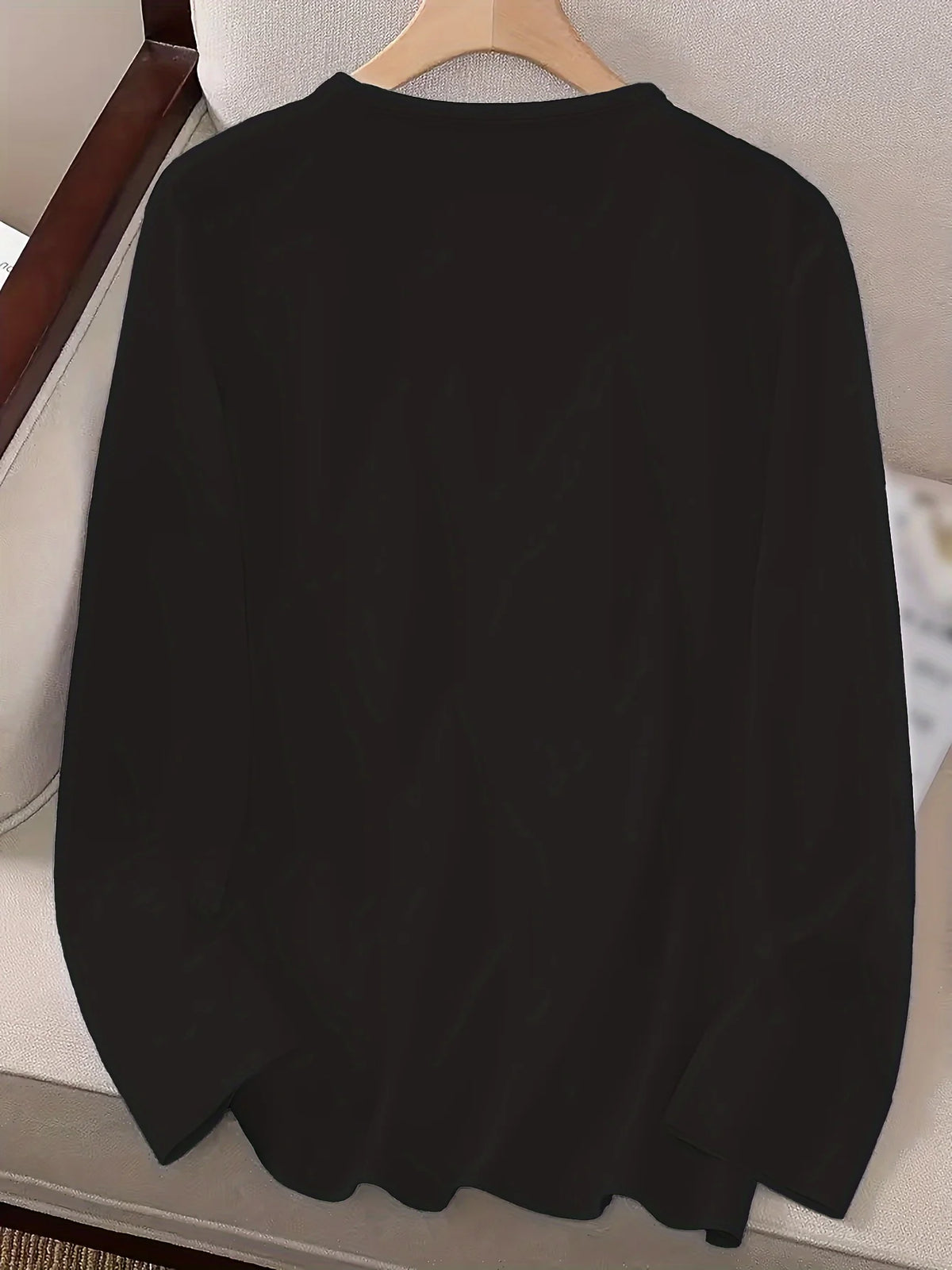 Women's Cotton Long-Sleeve Print T-Shirt