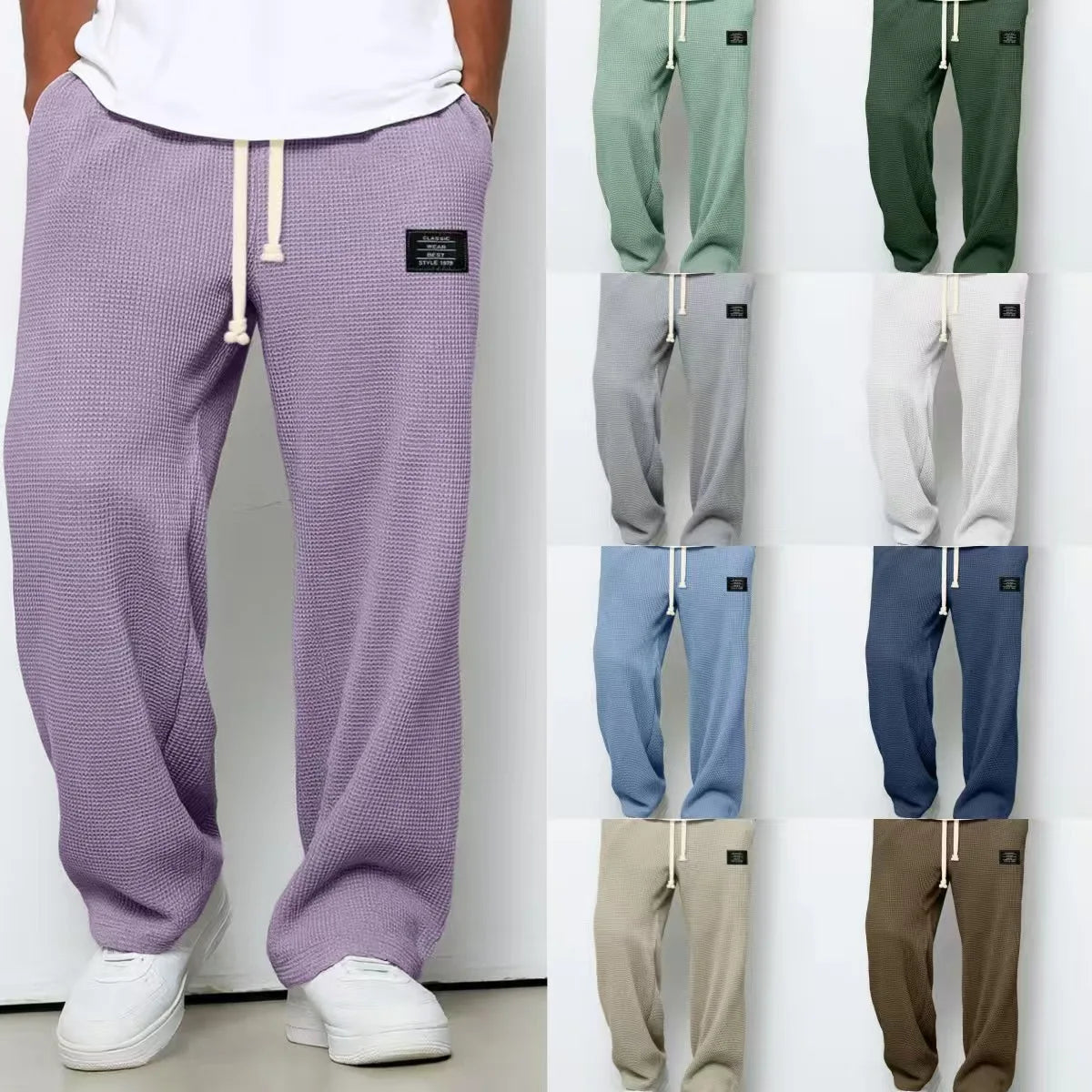 Men's Loose-Fit Stretchy Straight-Leg Sweatpants