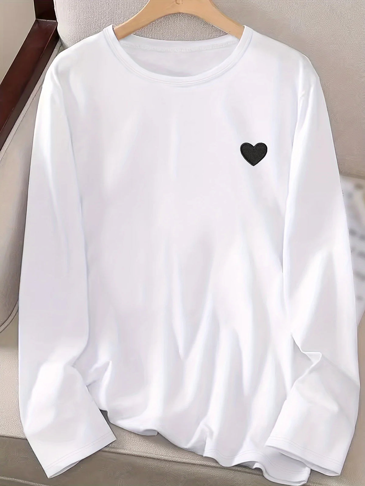 Women's Cotton Long-Sleeve Print T-Shirt