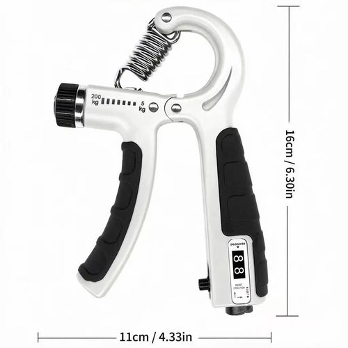 Poignée de musculation mécanique professionnelle pour le renforcement des avant-bras et des mains avec résistance réglable de 5 à 200 kg