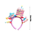 1PC Cake Star Headband Cartoon Headpieces Adjustable Twisted Bar Headband Headwear  Birthday Parties Photography Hair Hoops