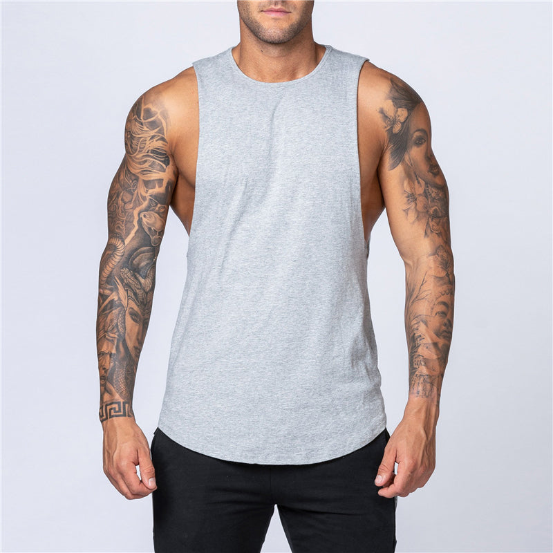 Men's Cotton Gym Tank Top - Bodybuilding Vest