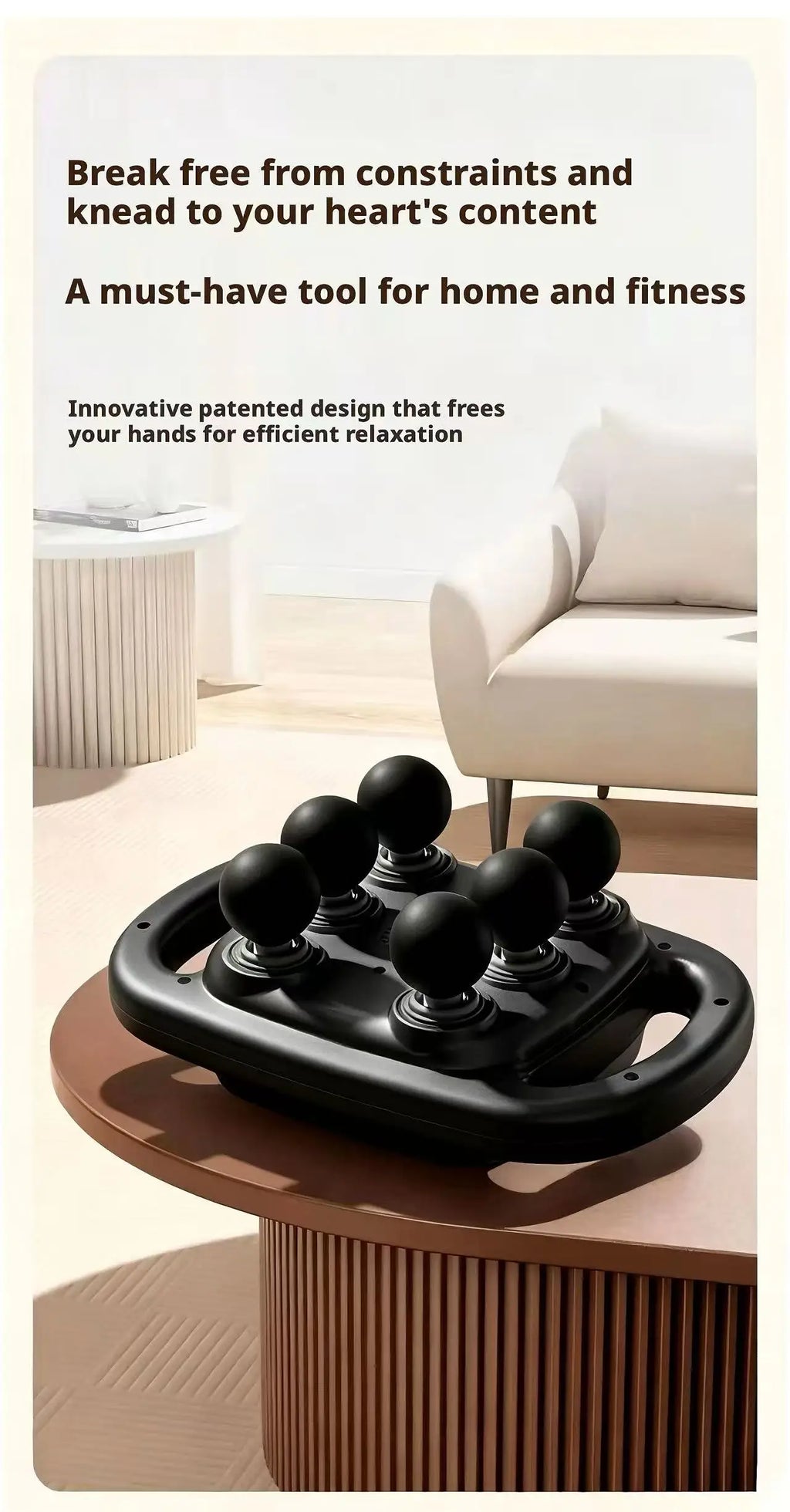 High-Power Portable Oscillating Massage Gun with Six-Head Deep Tissue Muscle Relaxation Device for Home Use