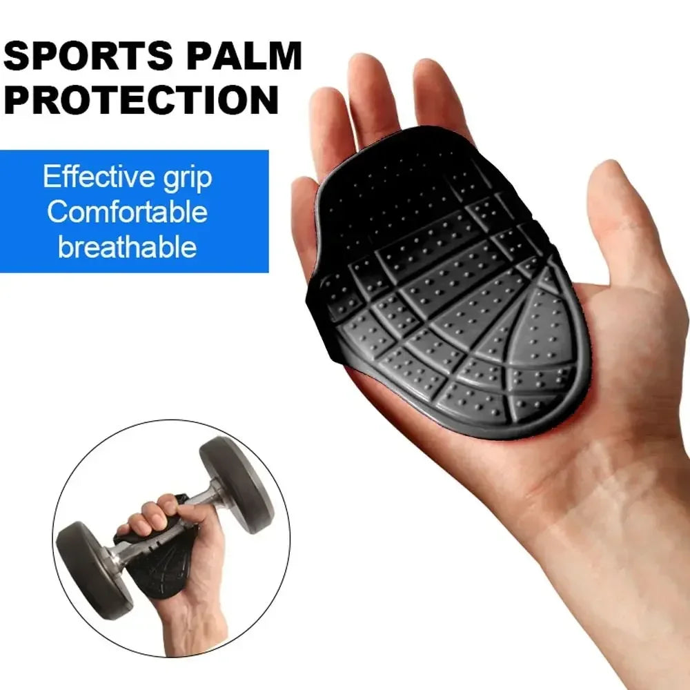 Silicone Weight Lifting Grip Pads Gloves Non-Slip Palm Protection