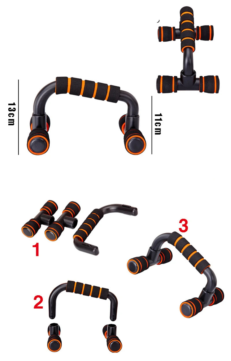 Nonslip Push Up Stand Home Fitness Power Rack Gym Handles Push Up Bars Exercise Arm Chest Muscle Training Bodybuilding Equipment