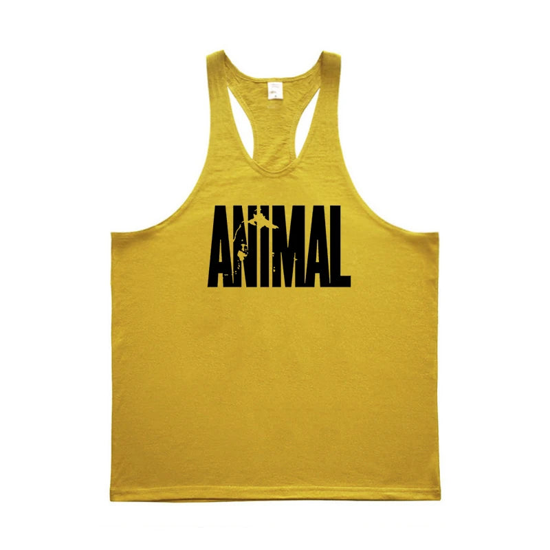 Men's Animal Print Bodybuilding Tank Top
