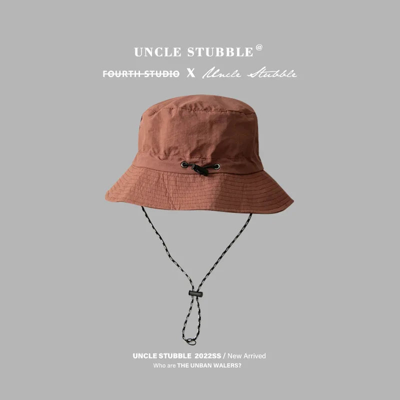 Fisherman Hat Foldable Quick Dry UV Protect Windproof Strap One Size Black, Gray, Khaki for Outdoor Travel Beach Men Women