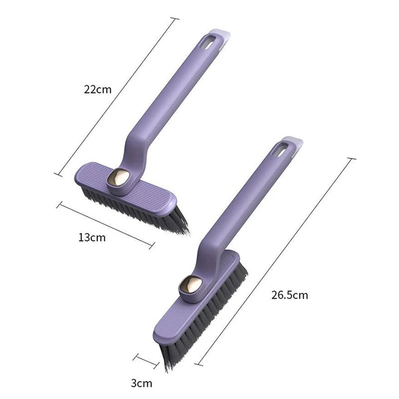 Rotatable V-Shape Crevice Cleaning Brush Handheld Tile Floor