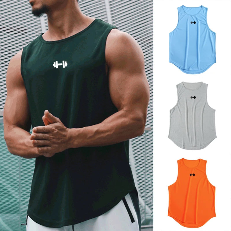 Men's Summer Gym Tank Top for Bodybuilding