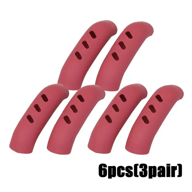 Lot de 2/8 maniques en silicone pour poêle, couvre-poignées isolants thermiques, clips d'oreilles de casserole, antidérapants, accessoires de cuisine pour cuiseur vapeur et faitout