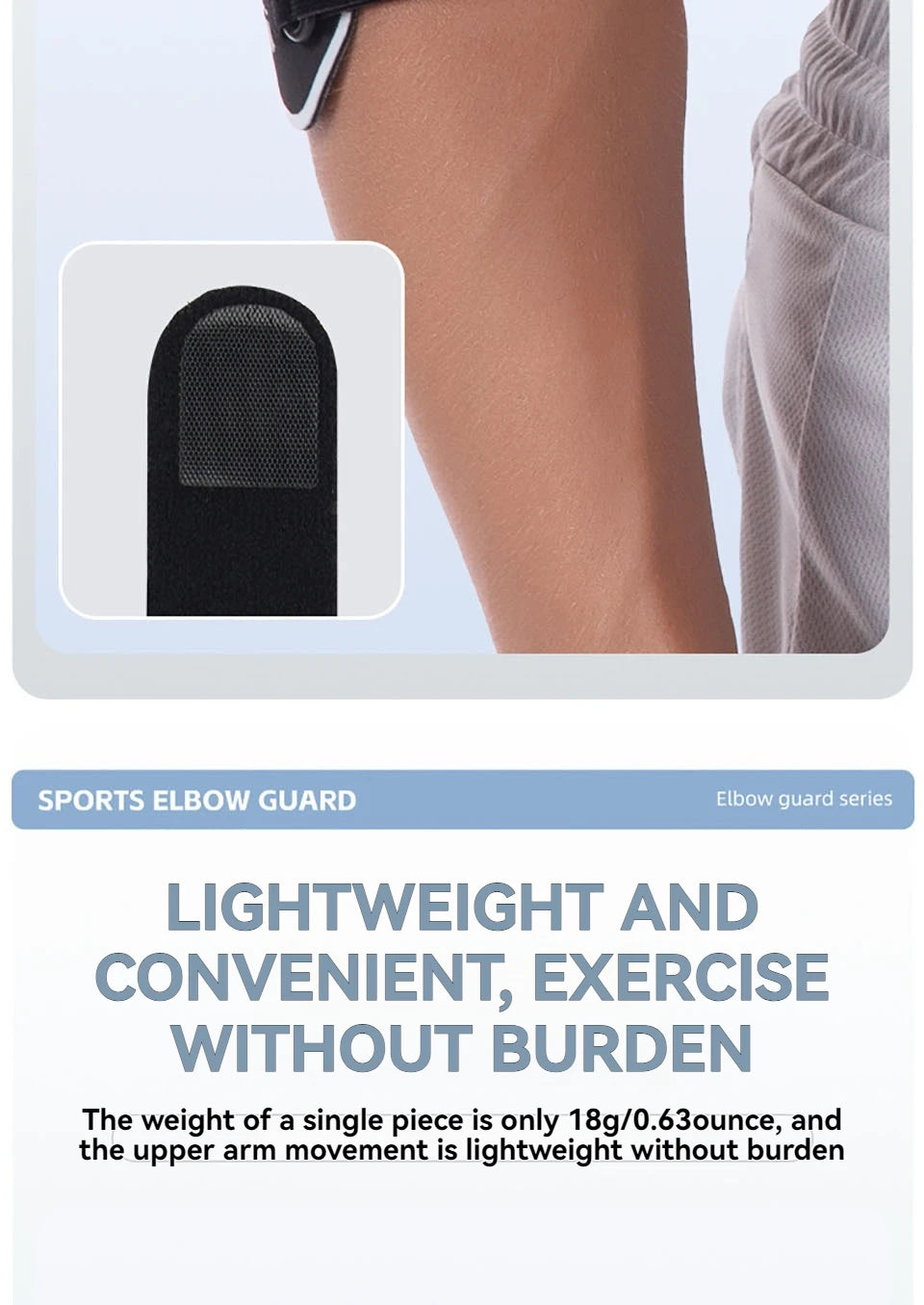 GTUBIKE 1PCS Manchon de compression pour coude, coudière de sport pour tendinite, protection pour tennis elbow, soulagement des douleurs articulaires et golf
