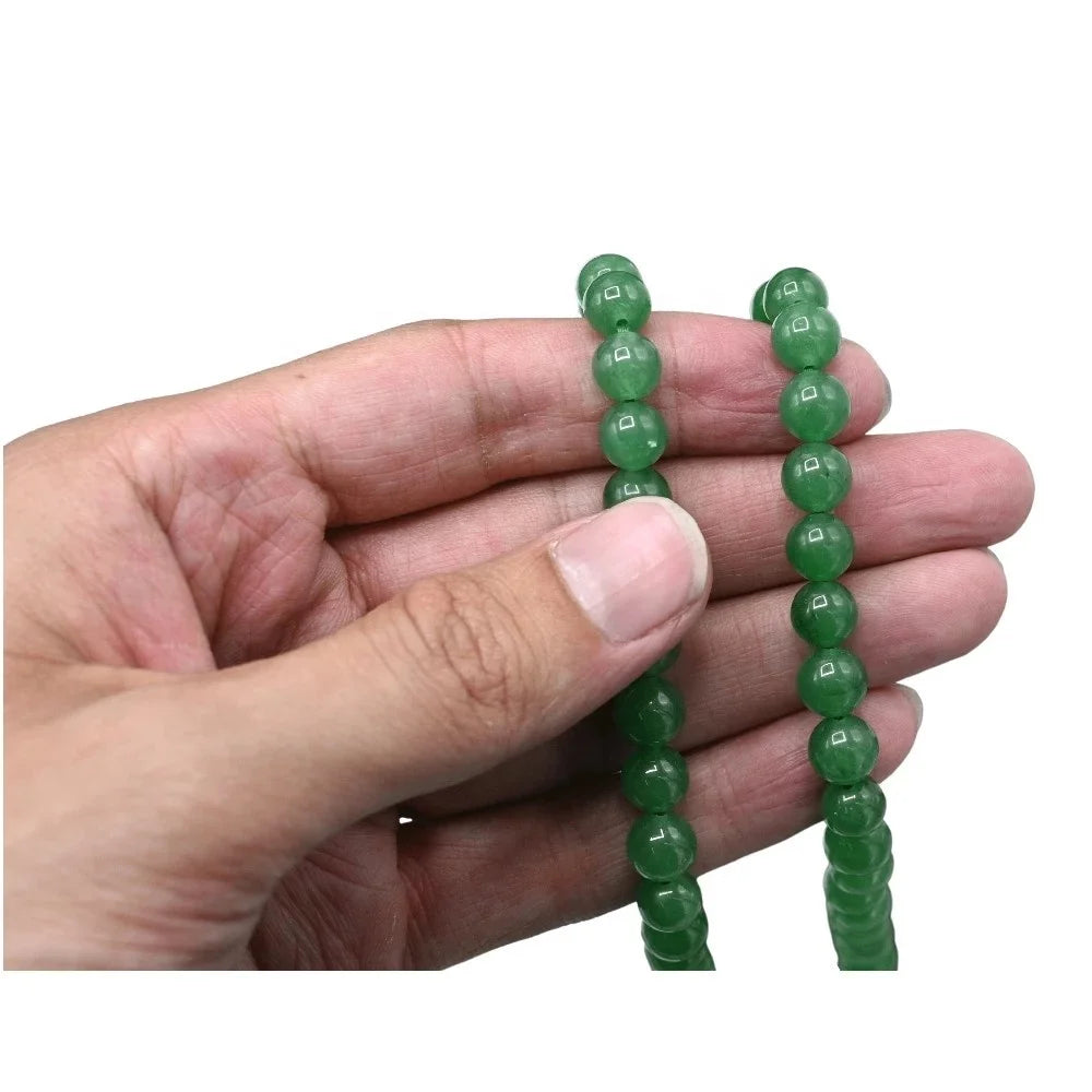 Wholesale Handcrafted 108 Bead Green Aventurine Jap Mala Polished Premium Grade Love Mascot Feng Shui Yoga Meditation