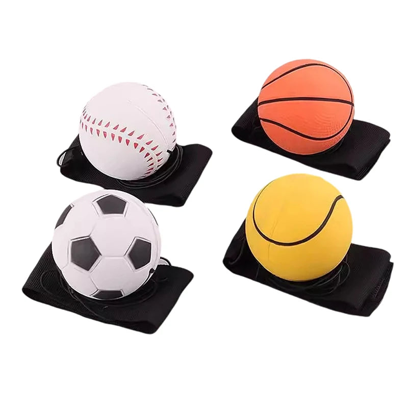 Balle rebondissante en caoutchouc pour jeux, exercices, sport et renforcement musculaire pour enfants, idéale pour l'extérieur
