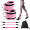 Sangles de cheville à double anneau en D pour exercices de musculation, fessiers, jambes, renforcement, maintien et sécurité sportive des abducteurs