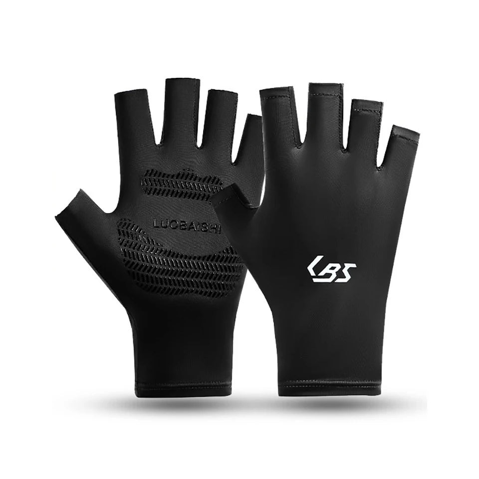 Gants de sport GTUBIKE en soie glacée d'été, gants antidérapants, respirants et légers pour le cyclisme, la pêche, la randonnée et la conduite en plein air