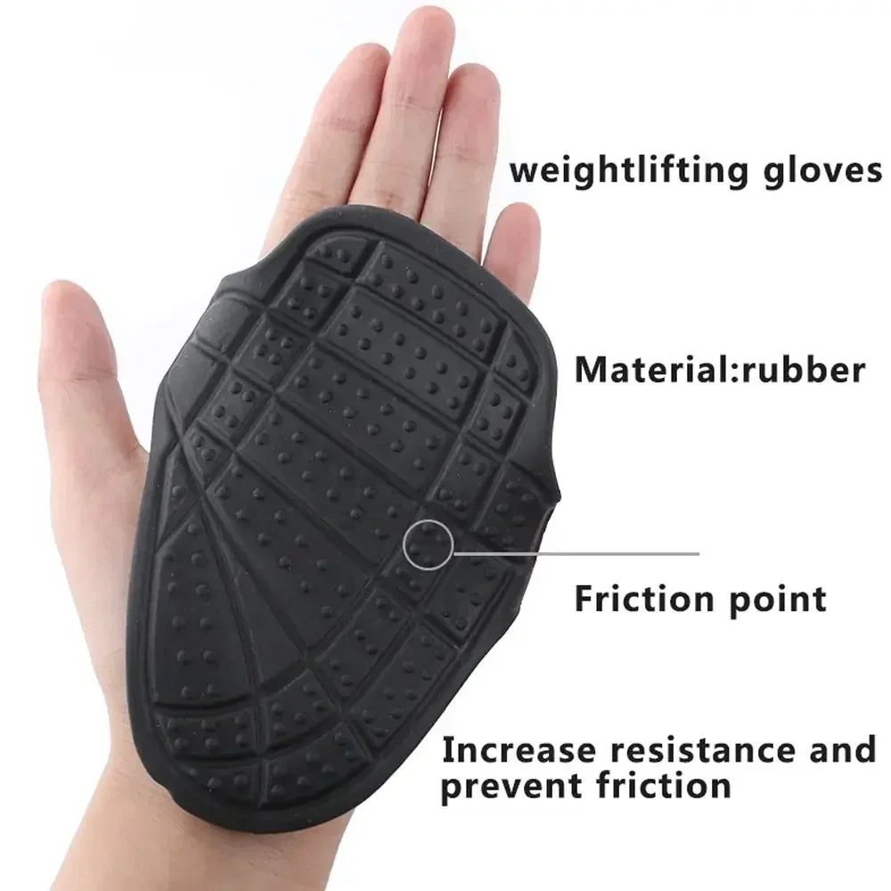 Silicone Weight Lifting Grip Pads Gloves Non-Slip Palm Protection