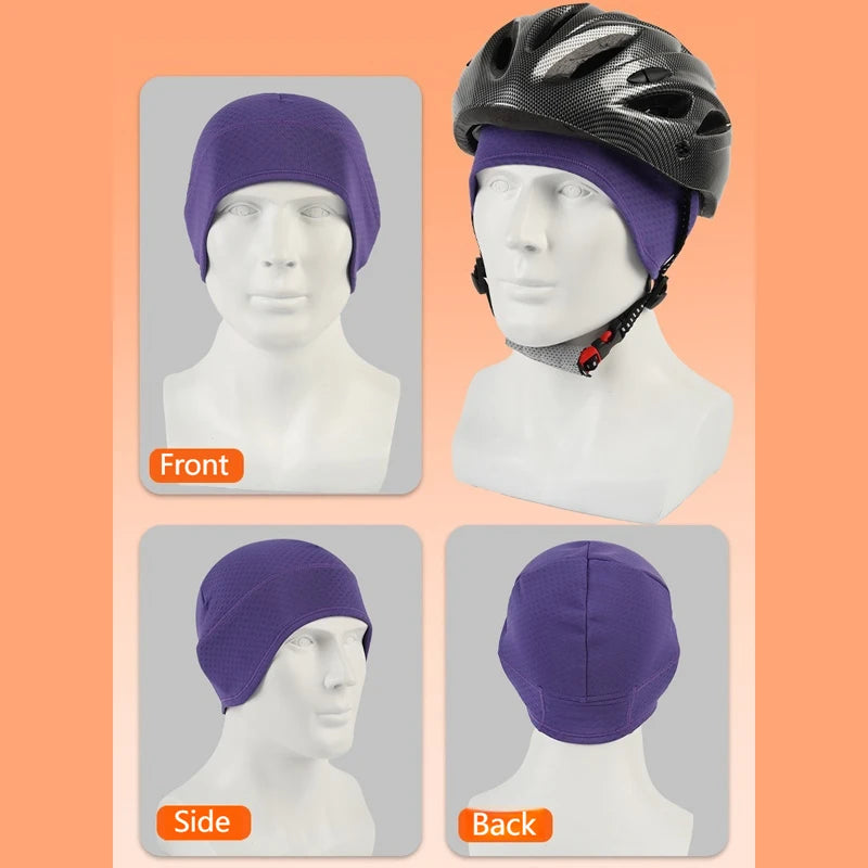 Bonnet en polaire GTUBIKE, bonnet d'hiver, bonnet chaud et épais, coupe-vent et léger pour la course, le ski, le cyclisme et le sport