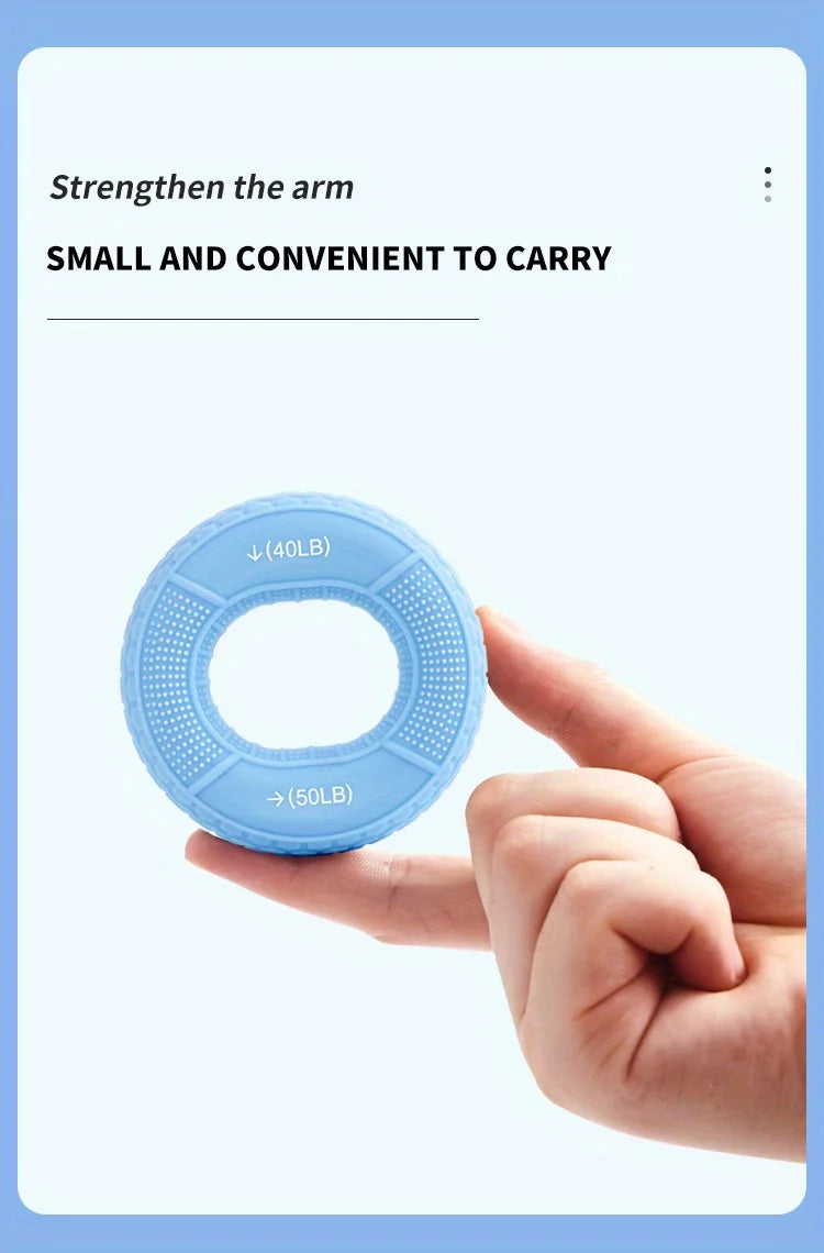 Hand Grip Ring with Silicone Carpal Expander