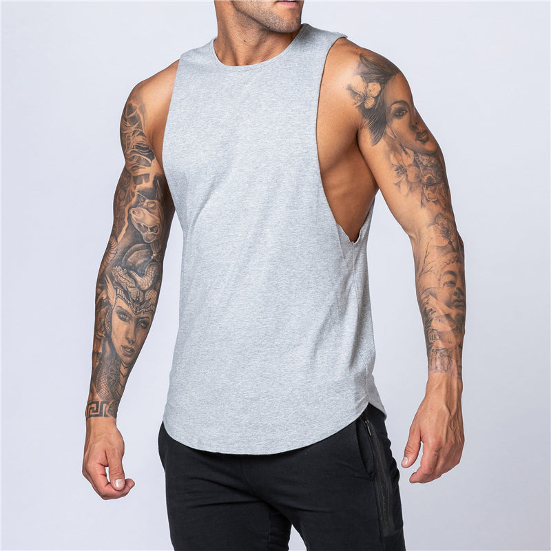 Men's Cotton Gym Tank Top - Bodybuilding Vest