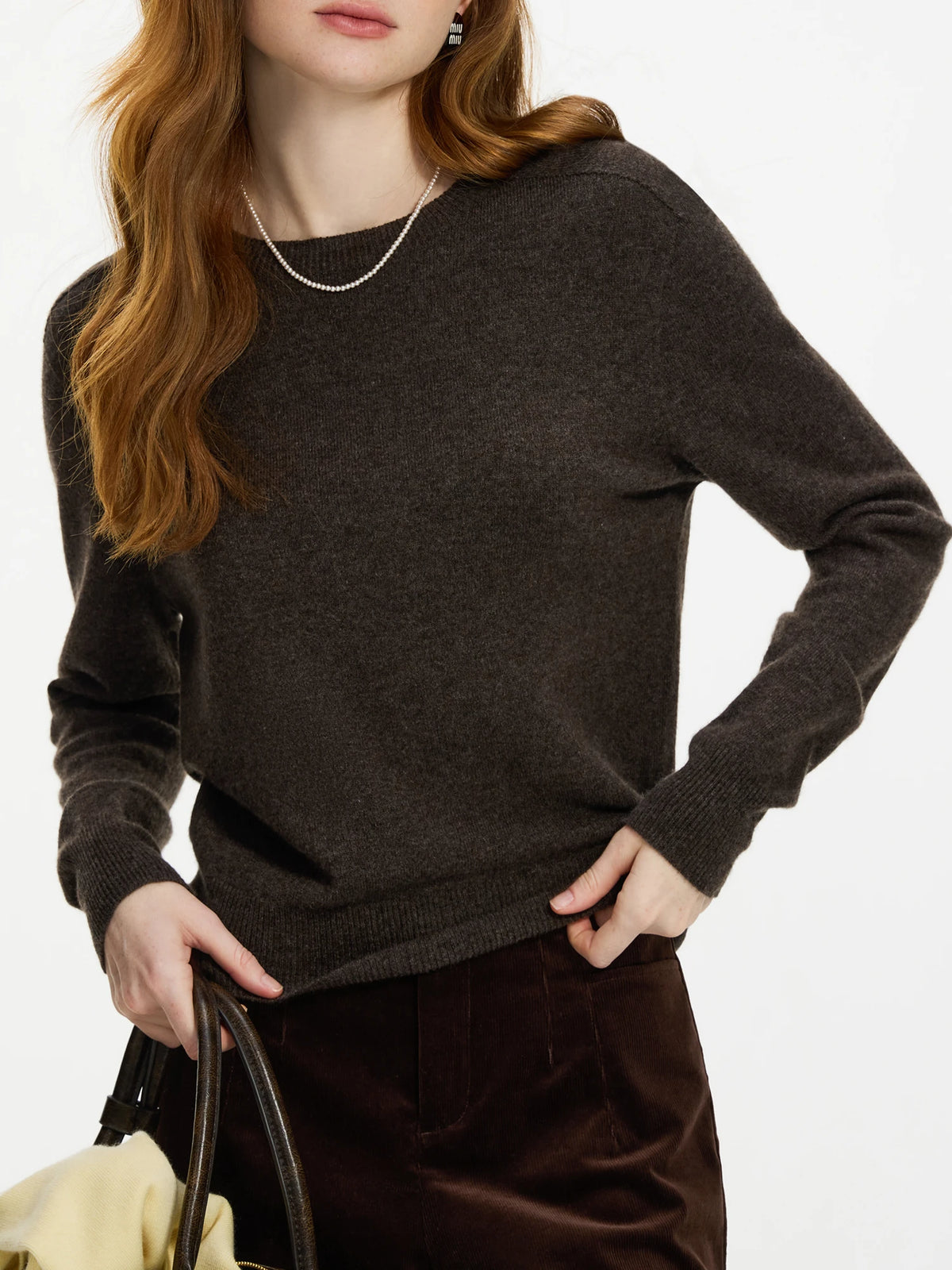 FSLE Women's 100% Wool Seamless Knit Sweater