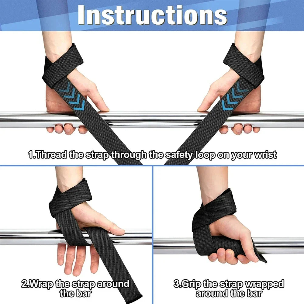 Weightlifting Straps Lifting Wrist Anti-Slip Gym Strength Training