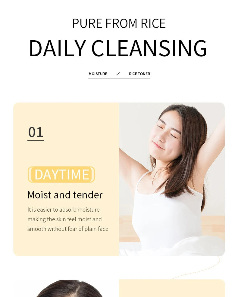 BIOAQUA Rice Raw Pulp Facial Cleanser Face Wash Foam skincare Moisturizing Skin Brightening Rejuvenation Face Cleanser Skin Care