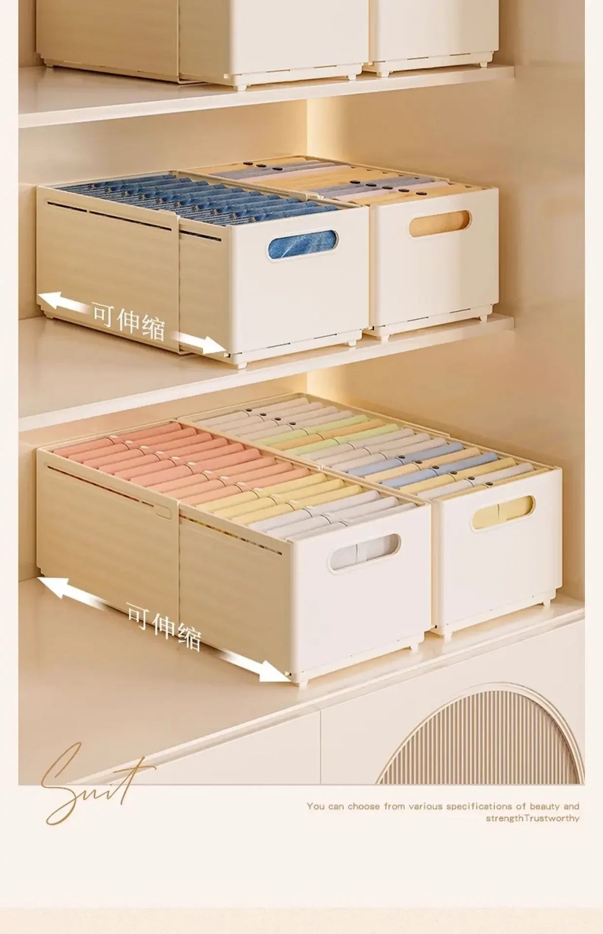 Large Clothing & Makeup Storage Organizer Bag