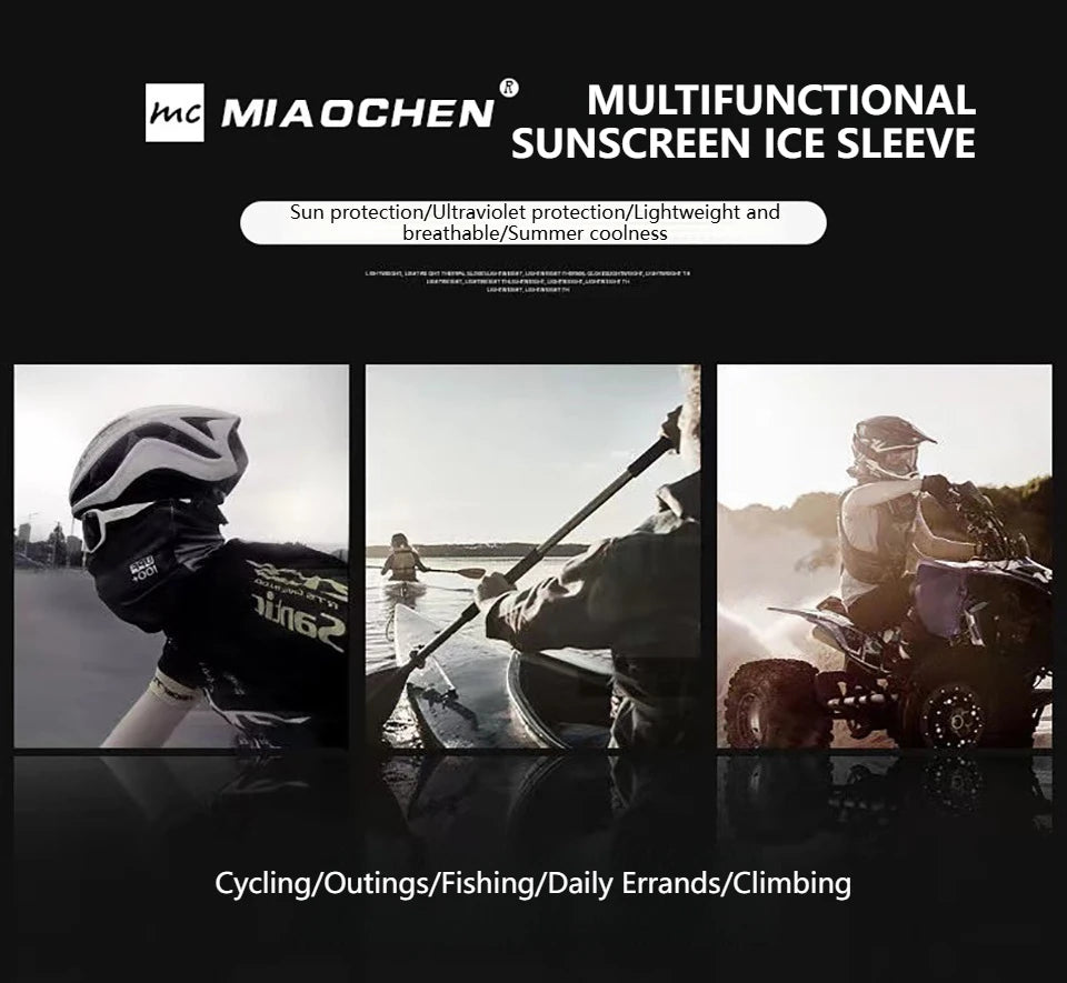 Summer Ice Silk Cycling Arm Sleeves - UV Protection