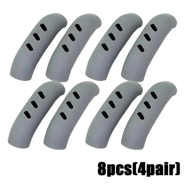 Lot de 2/8 maniques en silicone pour poêle, couvre-poignées isolants thermiques, clips d'oreilles de casserole, antidérapants, accessoires de cuisine pour cuiseur vapeur et faitout