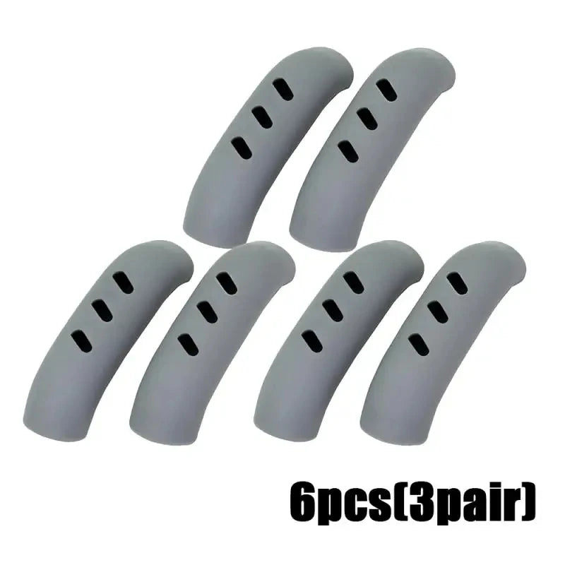 Lot de 2/8 maniques en silicone pour poêle, couvre-poignées isolants thermiques, clips d'oreilles de casserole, antidérapants, accessoires de cuisine pour cuiseur vapeur et faitout
