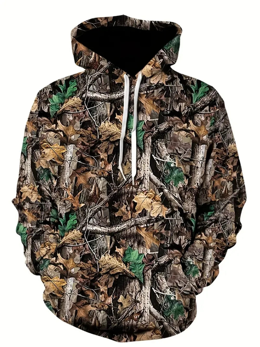 Unisex Camouflage 3D Print Hoodie - Autumn Leaves