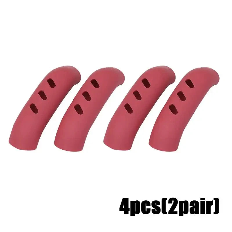 Lot de 2/8 maniques en silicone pour poêle, couvre-poignées isolants thermiques, clips d'oreilles de casserole, antidérapants, accessoires de cuisine pour cuiseur vapeur et faitout