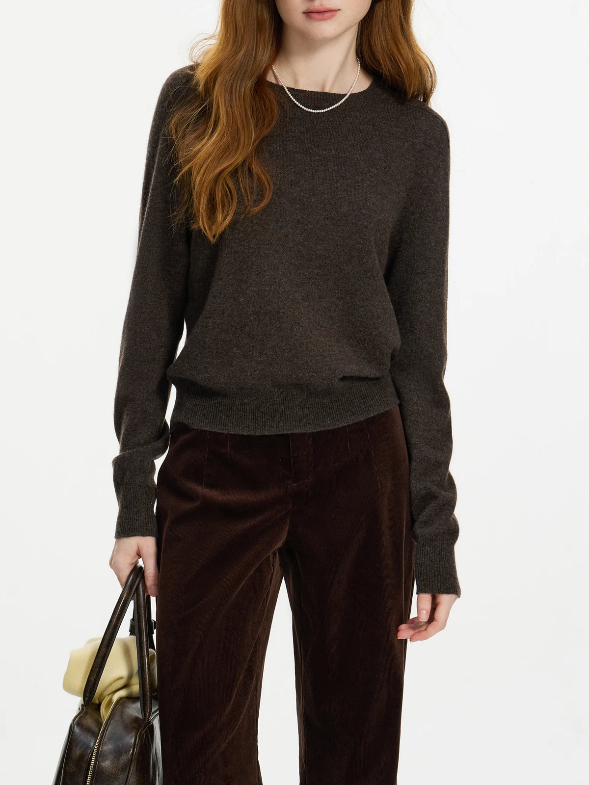 FSLE Women's 100% Wool Seamless Knit Sweater
