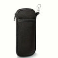 Portable Zippered Soft Eyeglass Case Sunglasses Storage Bag with Hanging Buckle Zipper Glasses Case Protective Glasses Storage C