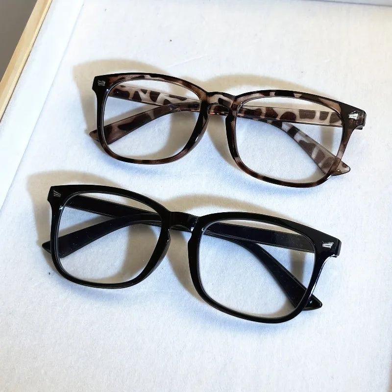 1/2/3pcs Vintage Square Anti Radiation Glasses for Women Rivet Frame, Anti-Blue Light Computer Glasses