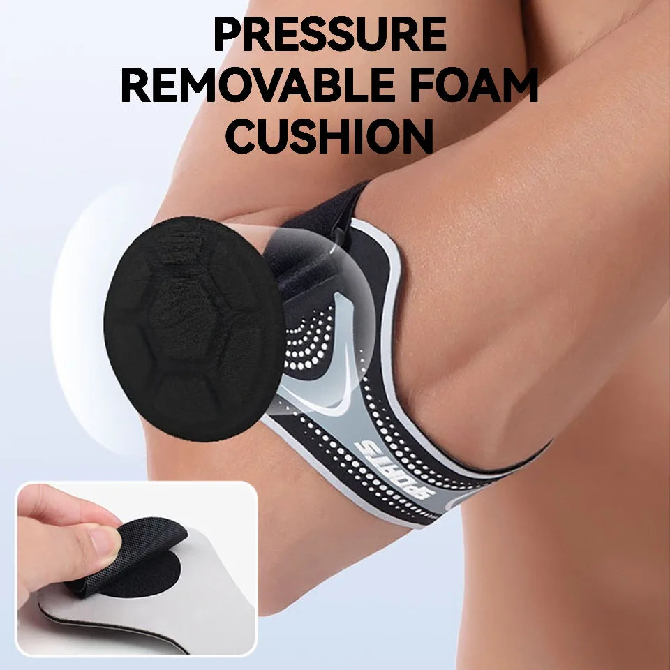 GTUBIKE 1PCS Manchon de compression pour coude, coudière de sport pour tendinite, protection pour tennis elbow, soulagement des douleurs articulaires et golf