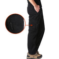 Men's Cotton Cargo Pants with Multiple Pockets