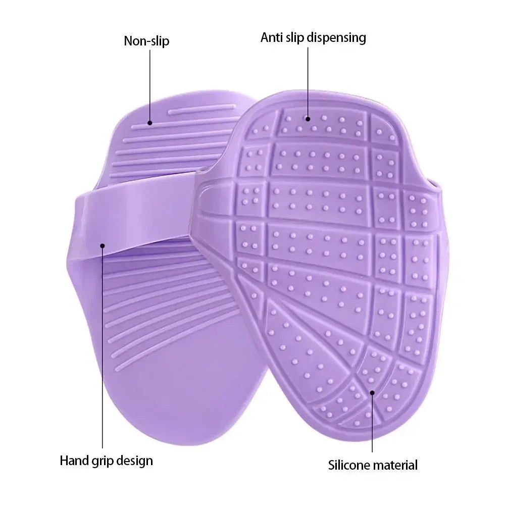 Silicone Weight Lifting Grip Pads Gloves Non-Slip Palm Protection