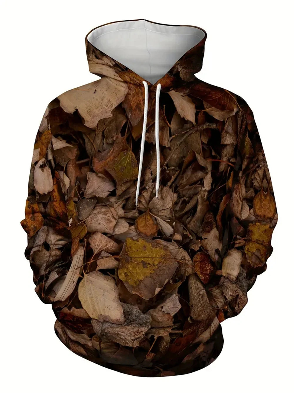 Unisex Camouflage 3D Print Hoodie - Autumn Leaves