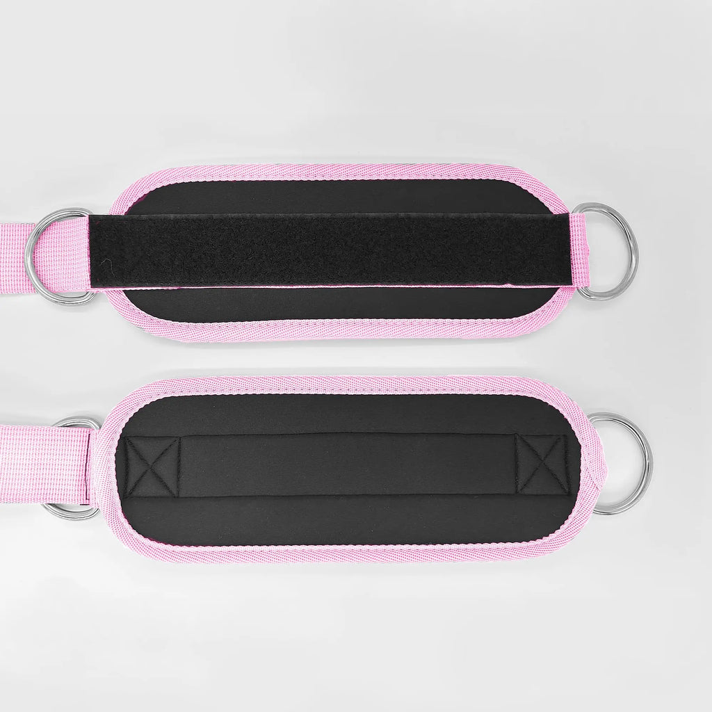 Sangles de cheville à double anneau en D pour exercices de musculation, fessiers, jambes, renforcement, maintien et sécurité sportive des abducteurs