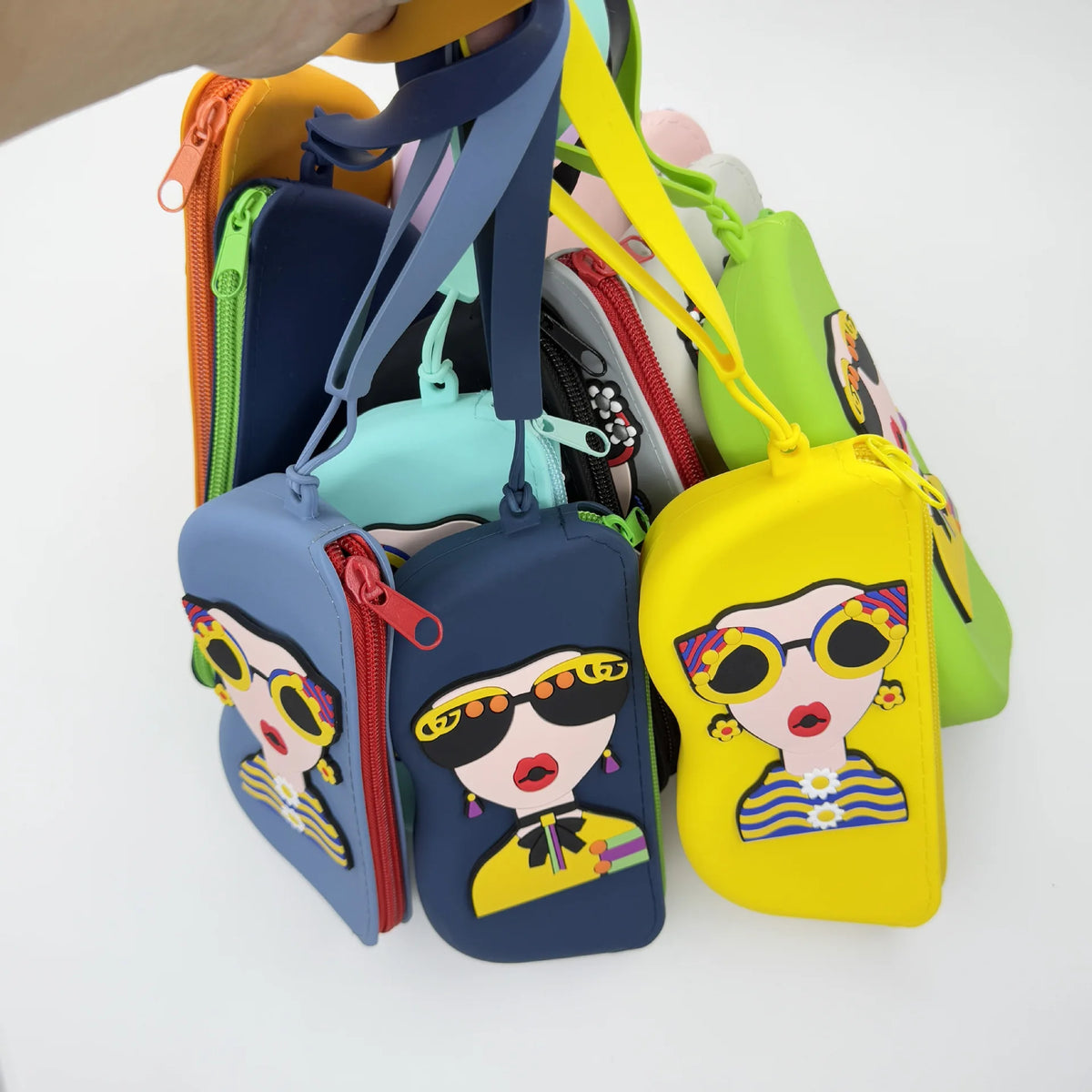 Reading Glasses Case Portable Eyewear Pouch Sunglasses Holder Decorative Silicone Eyeglasses Bag For Daily Outdoor Travel