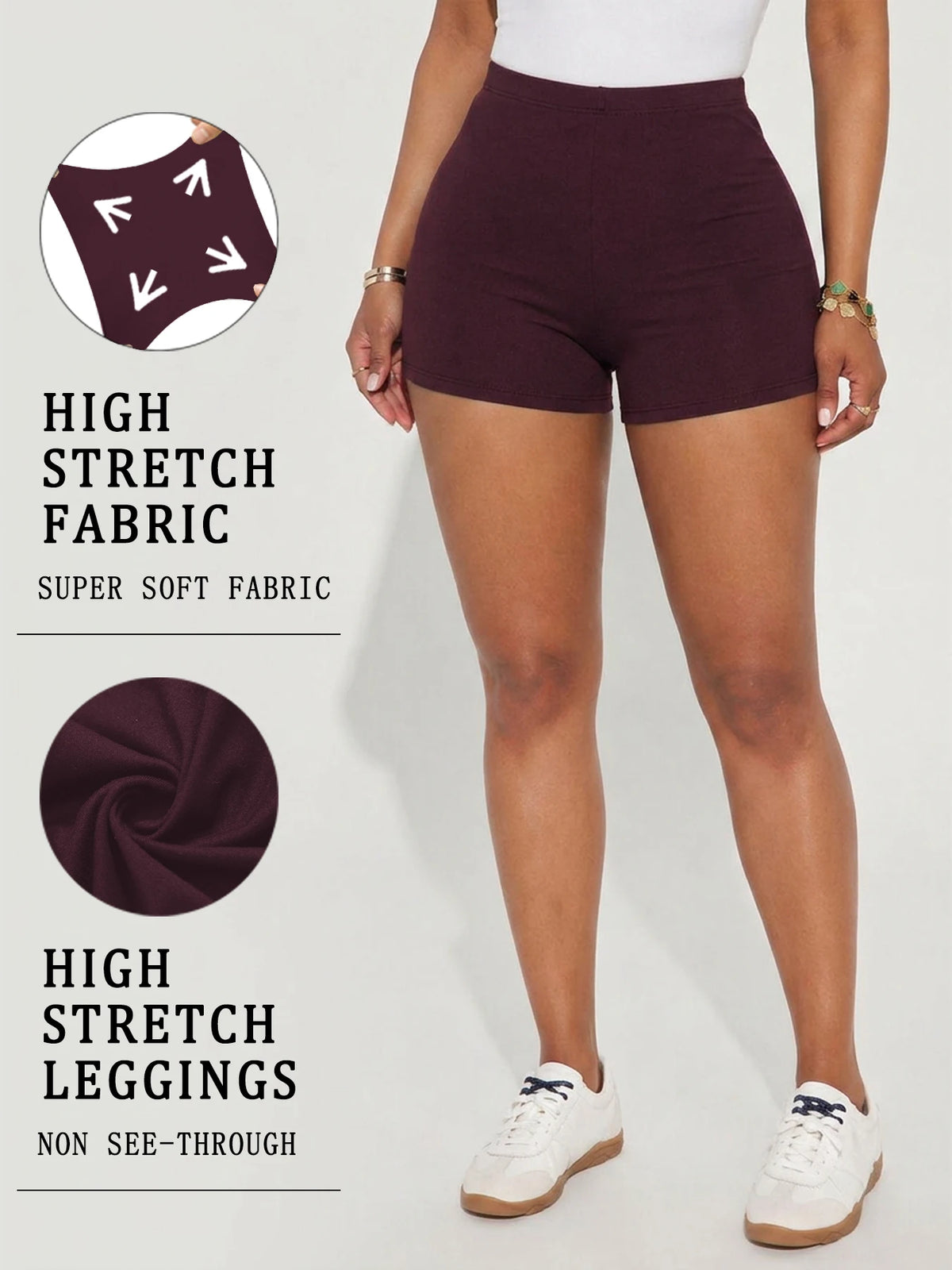 High Elasticity Sports Shorts Biker Shorts For Women Super Soft Yoga Running Push Up Gym  Fitness Women's Activewear