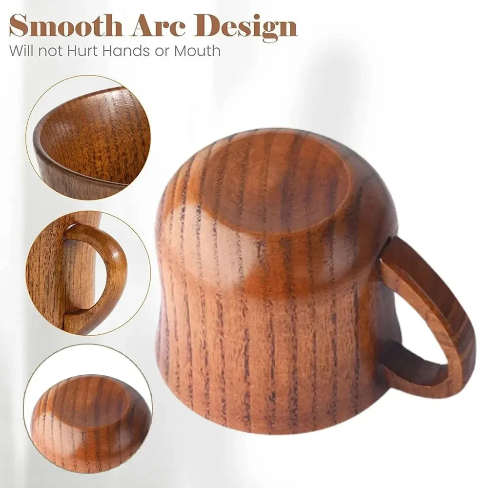 130ml Wooden Cup with Handle