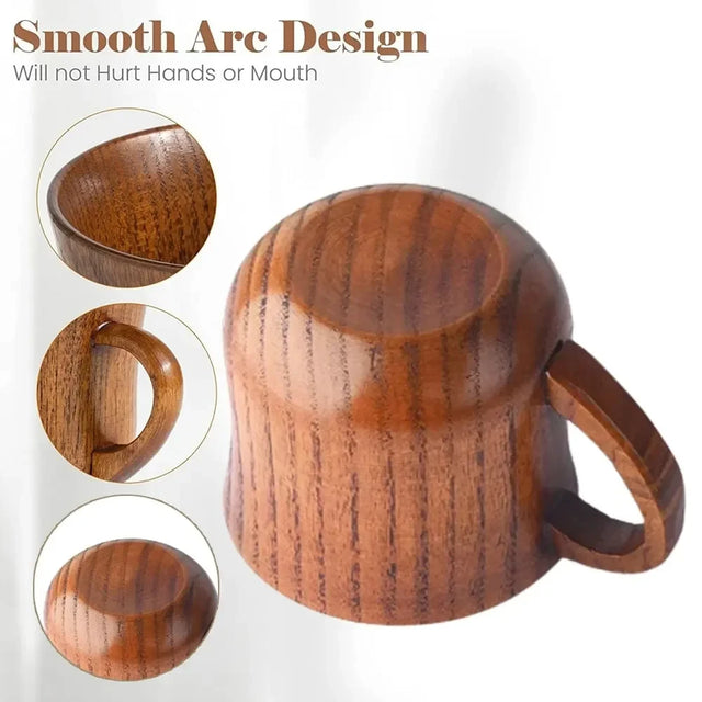 130ml Wooden Cup with Handle