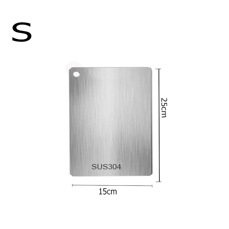Double-Sided Stainless Steel & Titanium Cutting Board