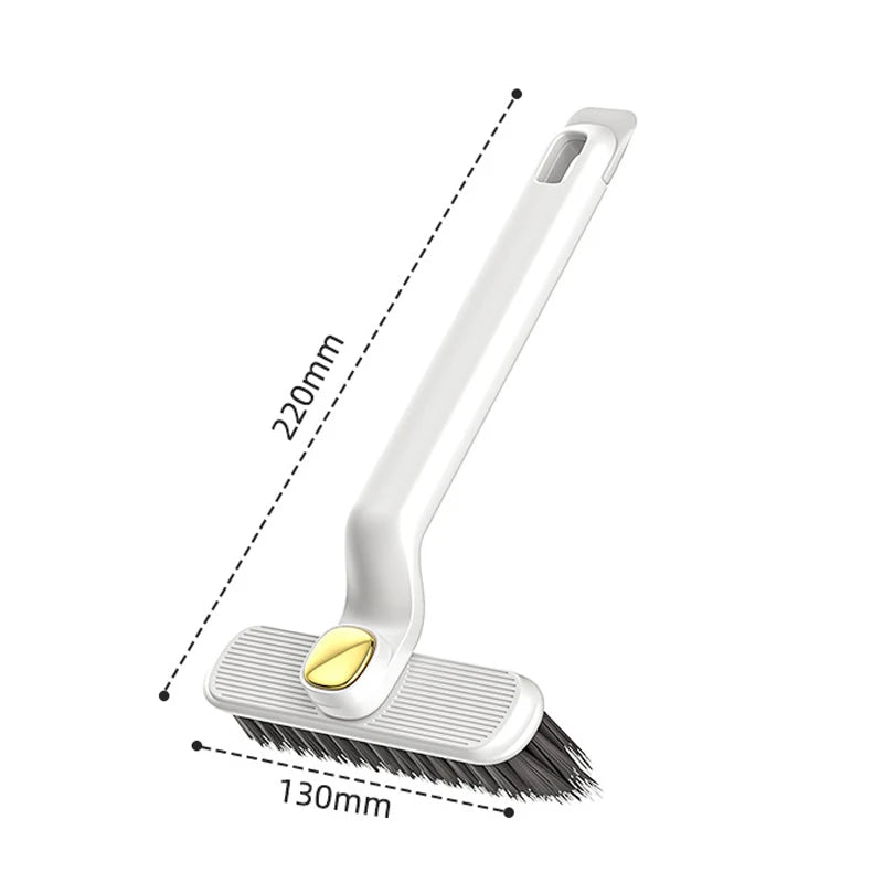 Rotatable V-Shape Crevice Cleaning Brush Handheld Tile Floor