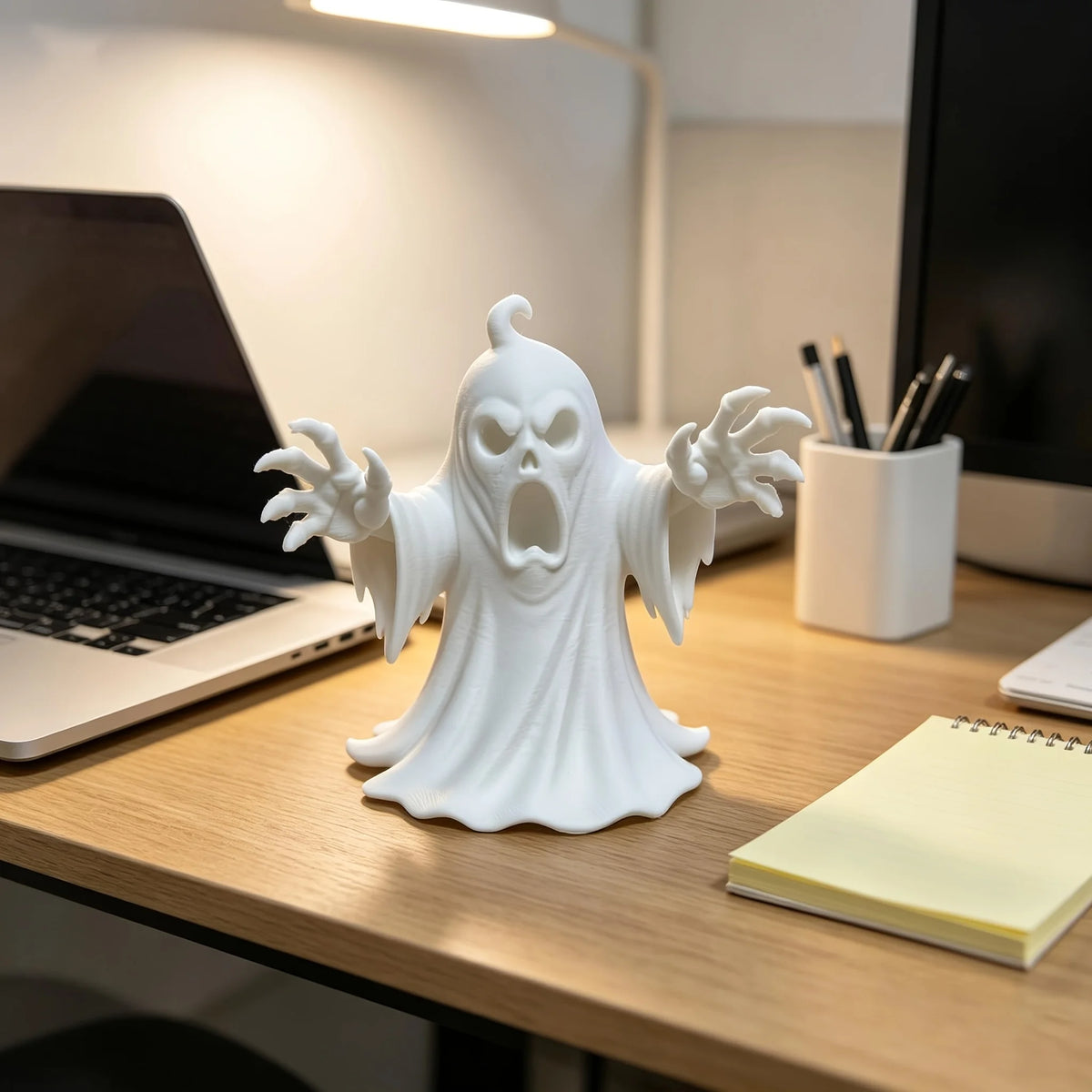 Spooky Halloween Desktop Ornament Tabletop Decor Vintage Holiday Decoration for Desk Shelf Home Office Create Festive Atmosphere