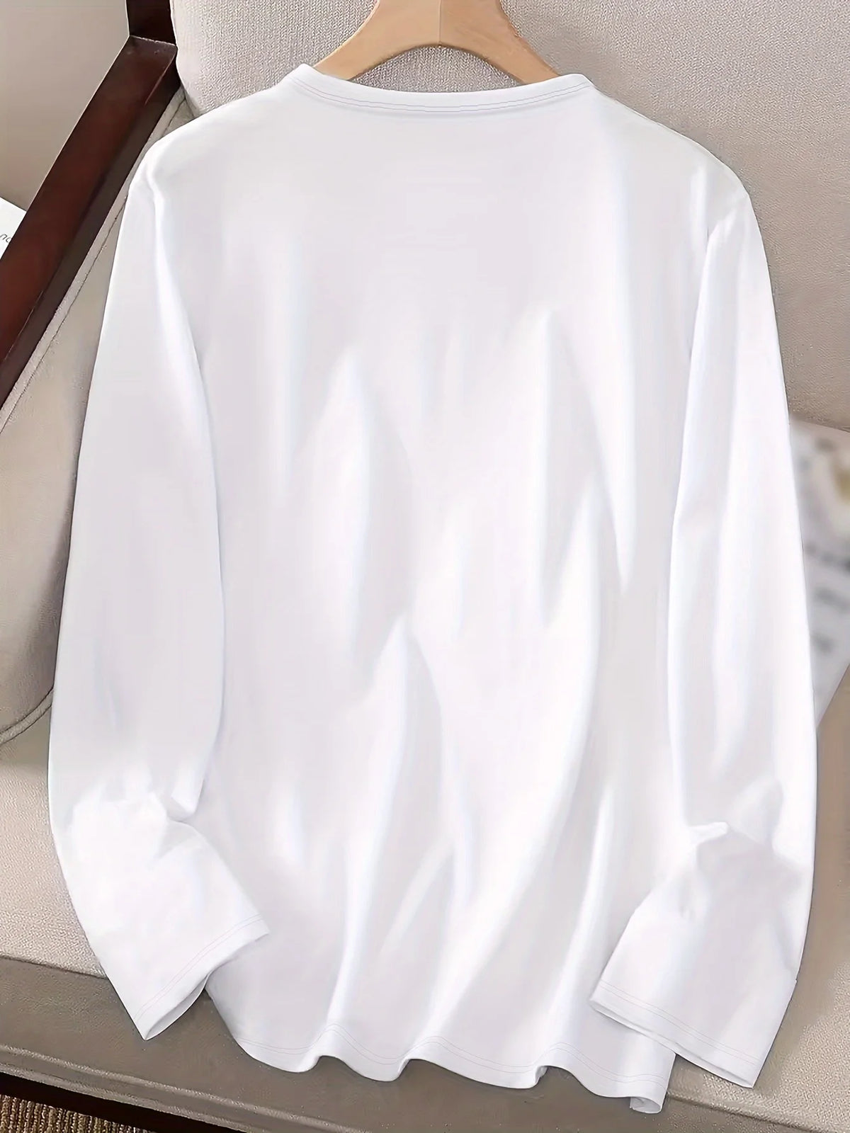 Women's Cotton Long-Sleeve Print T-Shirt